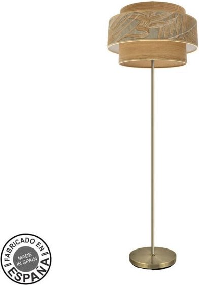 Fabrilamp Lámpara de pie salon Samoa 1xe27 Cuero/camel 40d