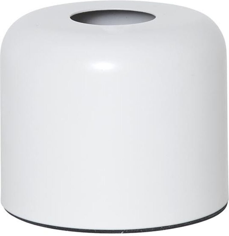 Star Trading - E27 Lampenbasis ,Glans', Metall, matt-weiß, h 10cm, ø 12cm