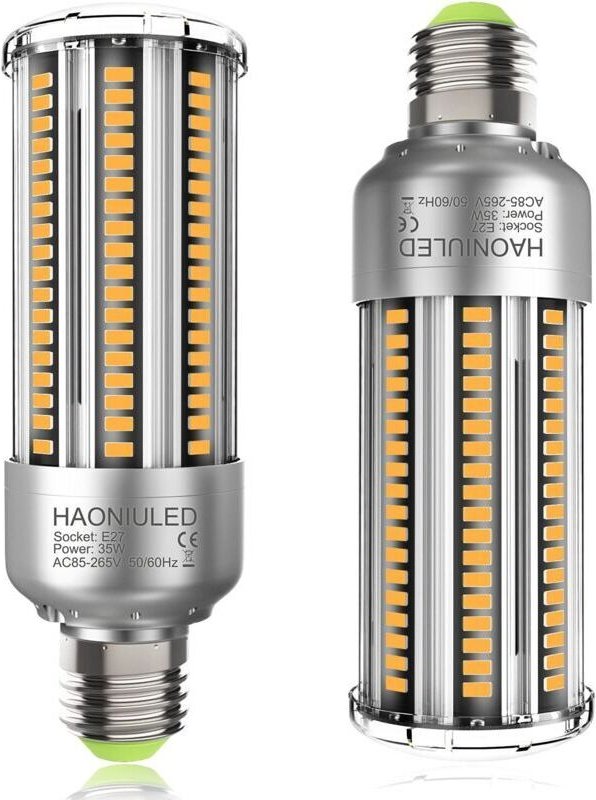 E27 35W LED-Lampe, warmweiß 3000K, hohe Helligkeit 4000 lm, entspricht einer 300W E27 Halogenlampe, 2er-Pack