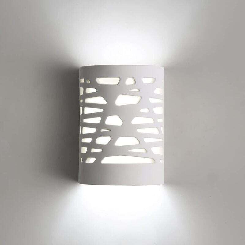 LED-Wandleuchte, weißes Licht, moderne Innenwandlampe, Gips-Wandlampe für Wohnzimmer, Schlafzimmer, Treppenhaus, Flur, N...