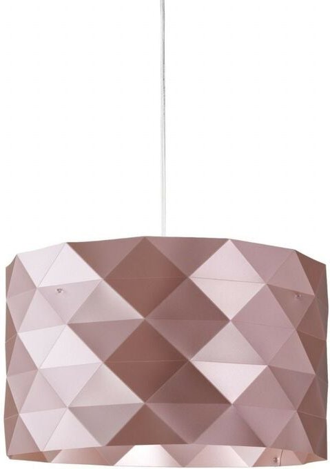 Aufhängung 3 Lichter Pink Metal aus verchromtem Metall Cm. 40 x 25 Std