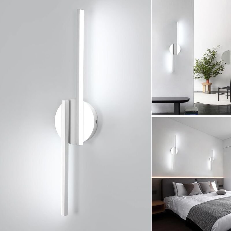 Thumbnail - GOECO Innen-LED-Wandlampe, 22W 2475LM Moderne LED-Wandleuchte, Kaltweiß 6500K LED-Wandlampe für Wohnzimmer, Flur, Schlaf...