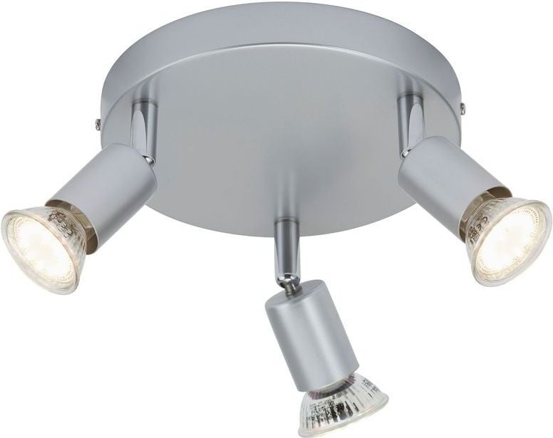 Briloner - led Spotleuchte Deckenleuchte 3xGU10 9W schwenkbar Metall Titan Ø16cm