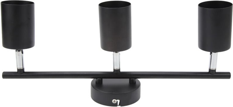 Eosnow LED Track Light Kit 3 Köpfe 15,9 Zoll Arm 90 Grad Rotatable Matt Black Lighting für GU10 -Glühbirne 85‑265V