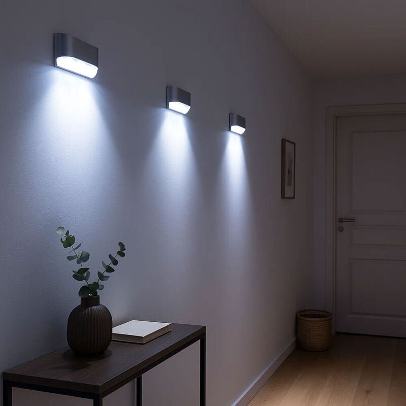 Wandleuchte Batteriebetrieben Bewegungsmelder led Treppenbeleuchtung Batterie Nachtlicht Schrankbeleuchtung led Bewegung...