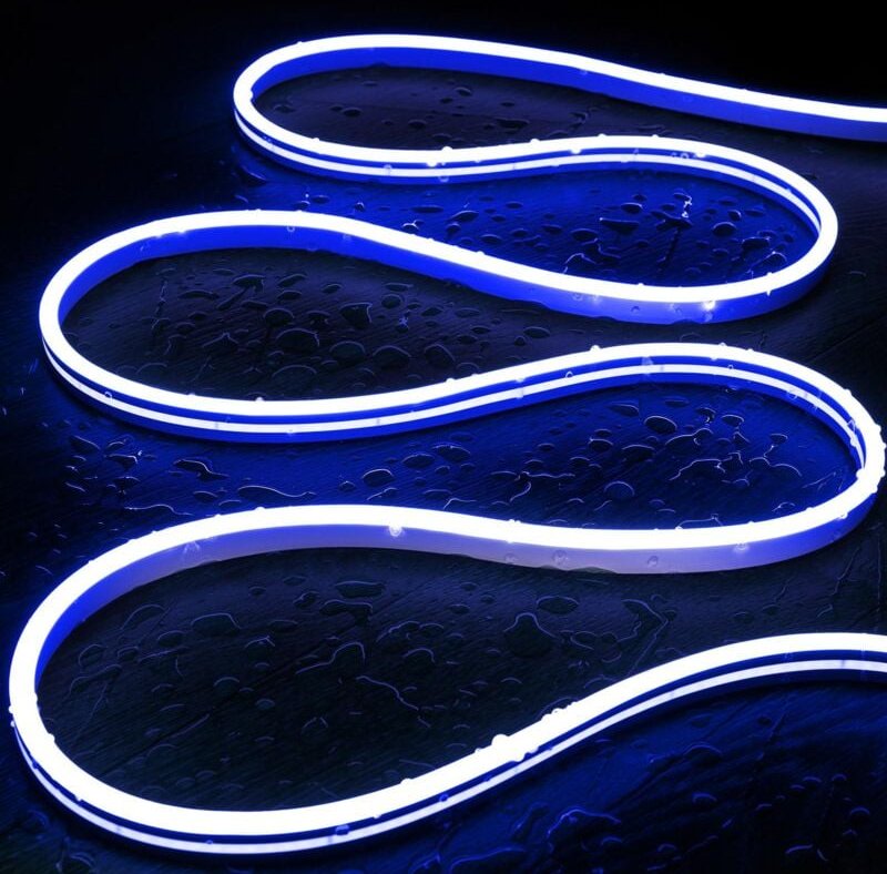LED-Streifen Neon 48v Blau 8W/m Schnitt 5cm IP65 NFLEX6 nach Maß 4 m