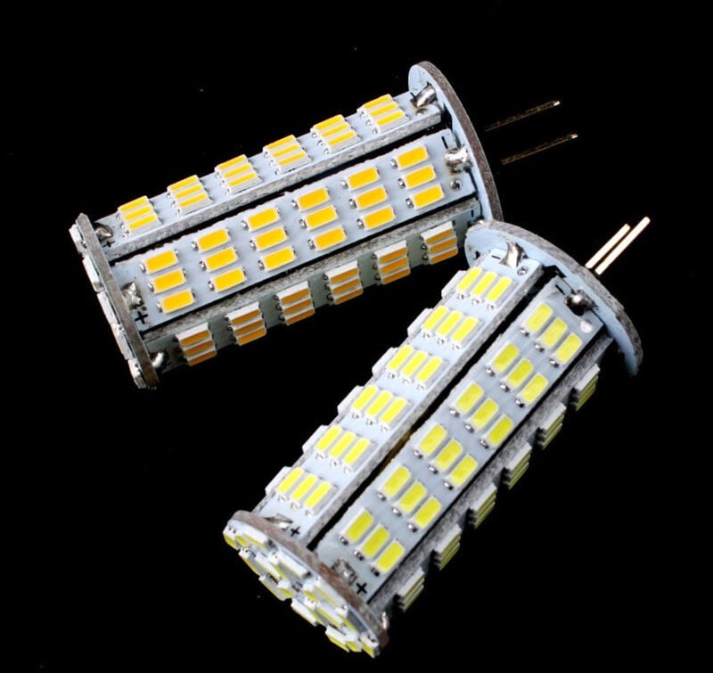 G4 5,5W 120 SMD 3528 LED Warmweiße Auto-Spotlampe DC 12V