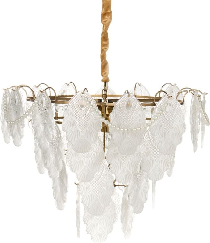 Kronleuchter ACARIGUA Glas Messing