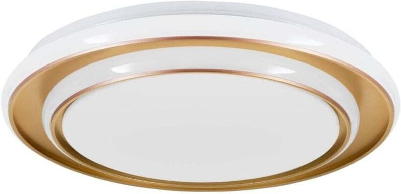 Eglo LED Deckenleuchte Moschetta gold weiß Ø 40 x 7 cm warmweiß-kaltweiß