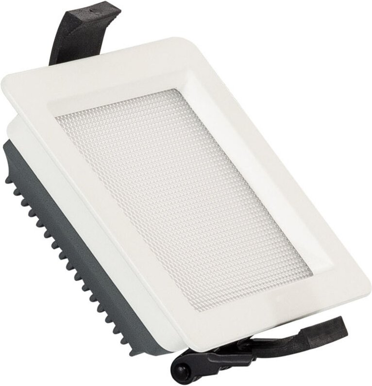 Efectoled - led Downlight Einbaustrahler 10W Eckig samsung Aero 130lm/W Mikroprismatisch lifud Ausschnitt 85x85 mm 4000K...