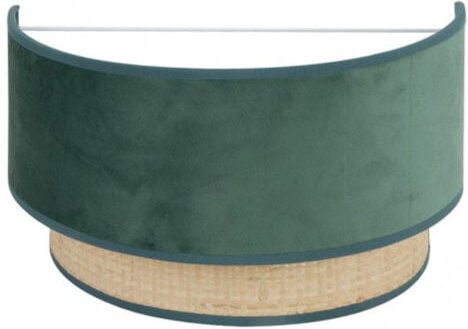 Wandleuchte reyes 1xe27 natur/grün 17x30x16 cm