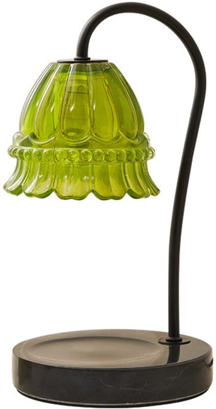 Elektrischer Kerzenwärmer, Dekolampe, Kerzenschmelzlampe, Wachswärmer für Duftkerzen, Grün