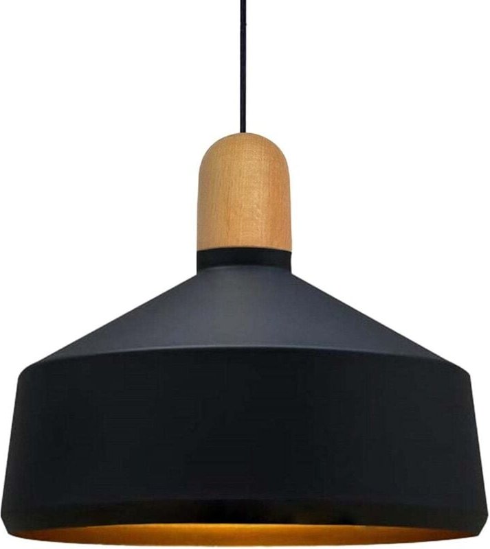 Großes Schwarzes Holzkopfteil, Schlichter Kronleuchter für Wohnzimmer, Küche, Lounge, Hotel, Café, Geschäft