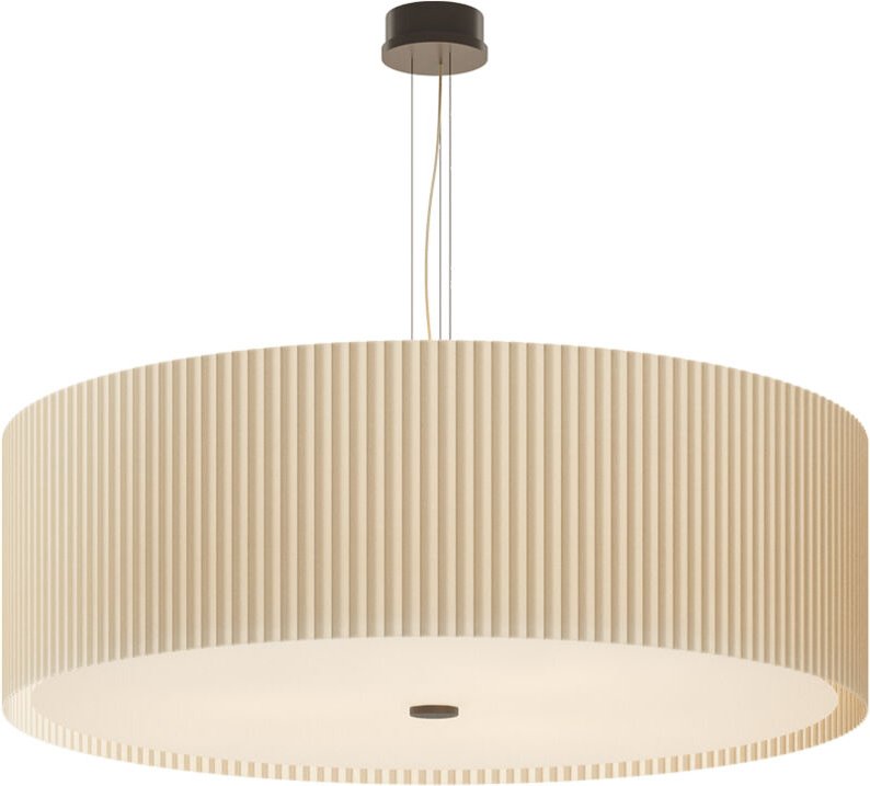 E2 elizabeth handgefertigte ponge-plisse-deckenlampe