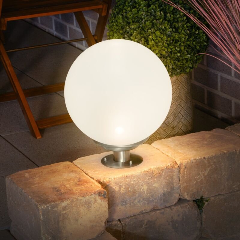 Esotec - Solarkugel cct ⌀ 30cm Fernbedienung und Edelstahl-Standfuß IP44 102636