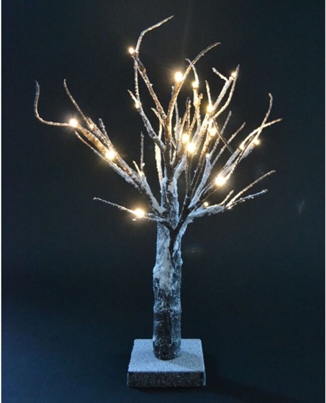 Buri - led Winter-Leuchtbaum 45cm beschneit Lichterbaum Lichterkette Lichterzweig Licht