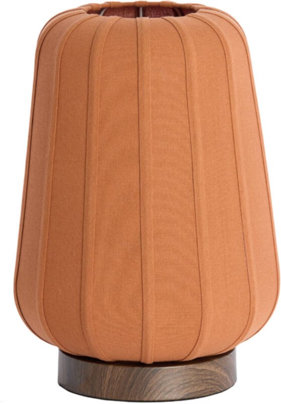 Tischlampe - Bibury - oranje - textil - - Light&living