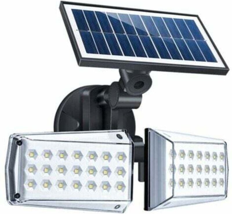 Solar-Außenwandleuchte 42LED 100W Doppelkopf-Bewegungssensor, für drinnen und draußen