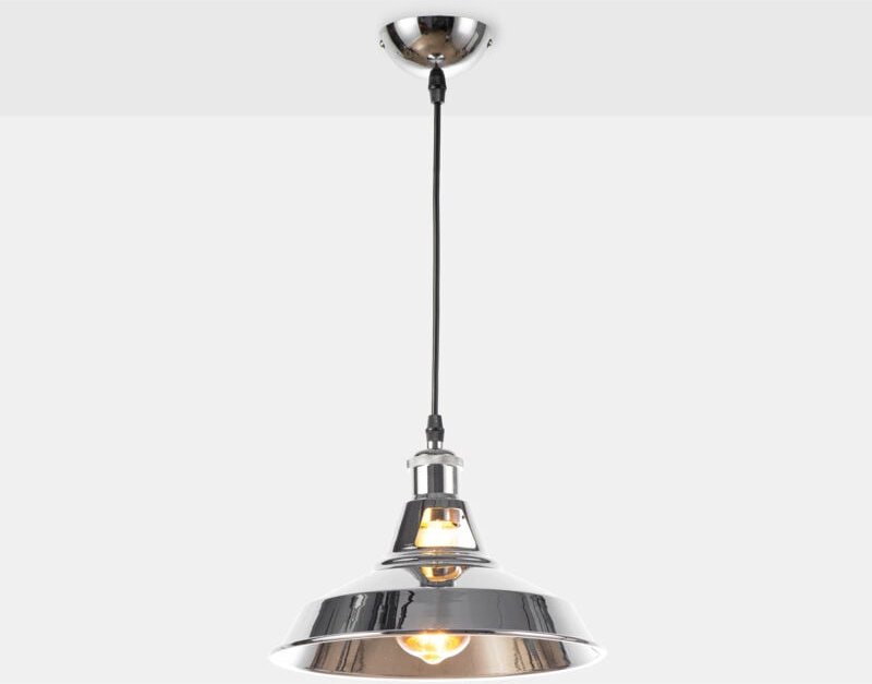 Industrielle Retro-Hängeleuchte "MANACOR" mit Metallkuppel