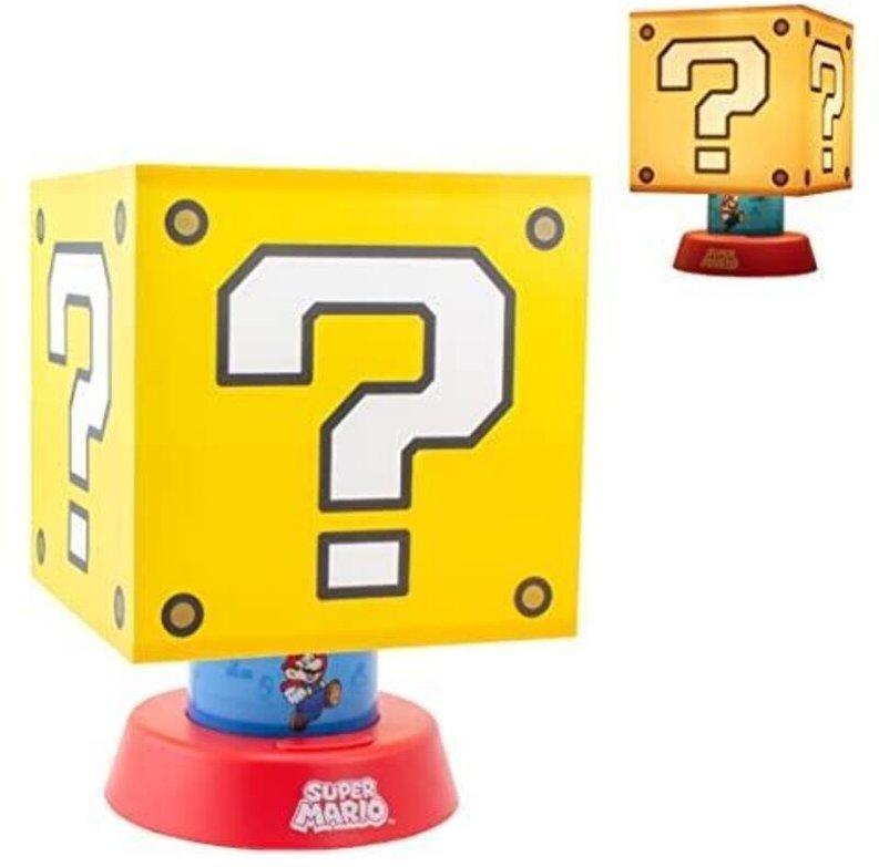 Super Mario Icon Lampe Gelb 26,6 cm Höhe