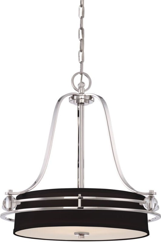 Thumbnail - Gotham - 4 Lichtdeckenanhänger Imperial Silver, E27 - Elstead