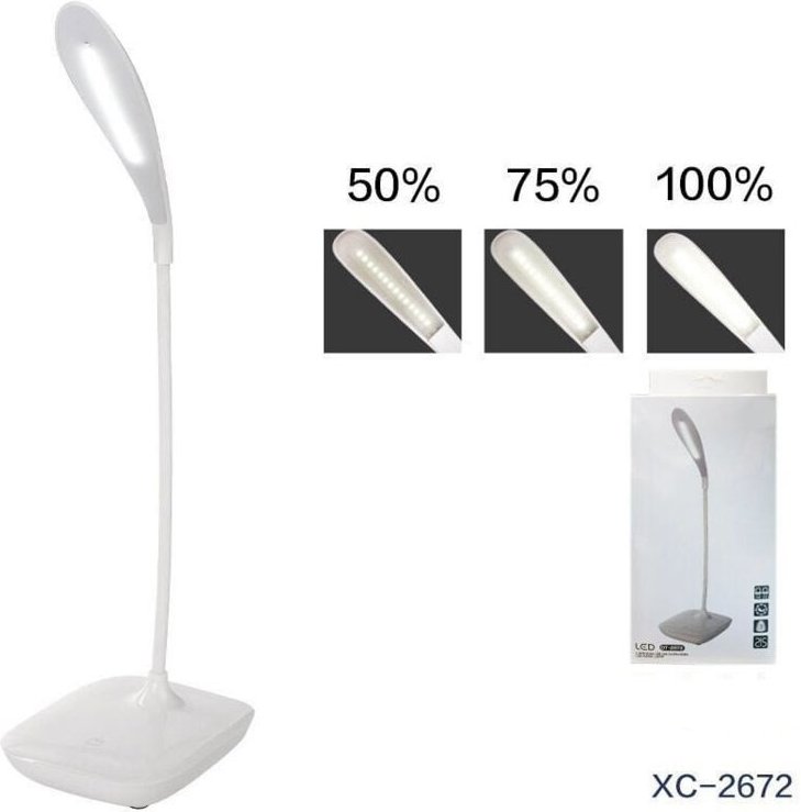 Thumbnail - Trade Shop Traesio - Trade Shop - lampada led scrivania touch pieghevole intensita' luminosa regolabile DT-2672 -