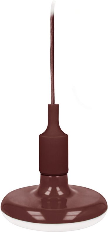 E27 Stylische LED Hängelampe Hängeleuchte Pendelleuchte Lampe 18W 1620lm Braun Neutralweiß inkl. Fassung 1 Meter in Brau...