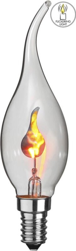Star Trading - led Leuchtmittel Flickering Flame, E14, 3W, Flackernd, Warmweiß, Deko, 12,5 cm