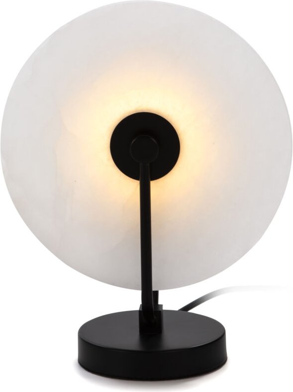 Tischlampe 25X13X32 Weißer Marmor/Mattschwarzes Metall