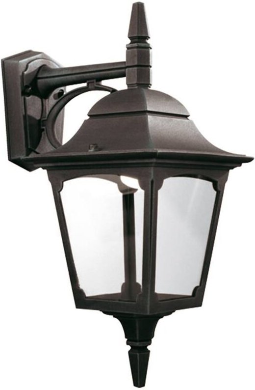 Elstead - Chapel - 1 Licht Außenwandlaterne Licht Schwarz IP44, E27