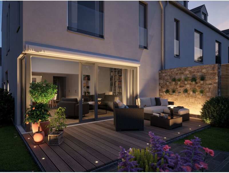 Paulmann Plug & Shine Bodeneinbauleuchte Floor Eco Outdoor rund 7 cm Plug & Shine Beleuchtungssystem