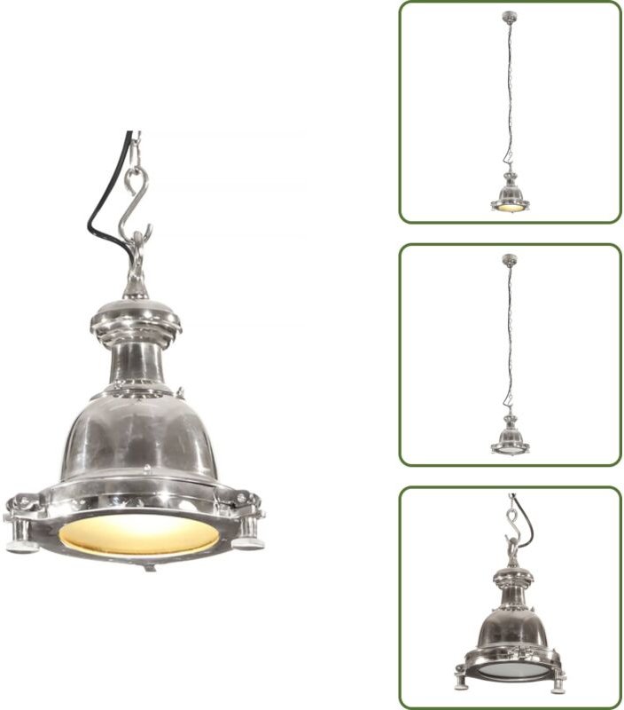 Pendelleuchte 25x25x136 cm Aluminium - Industrielle Lampe - Pendelleuchte - Wohnzimmerlampe - Esszimmerlampe - Alu Lampe