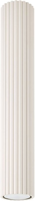 Spot Lampe Decke Aufputz Aluminium GU10 rund Ø 6,5 cm Creme Modern Deckenspot