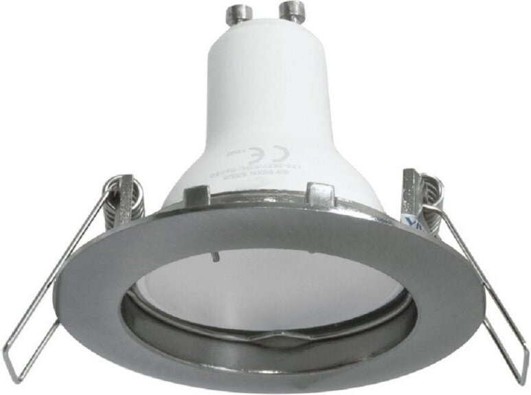 Trade Shop Traesio - Trade Shop - LED-Strahler 8 w Licht 3000K 4000K 6000K Einbaustrahler rund GU10 Loch 6 cm 220V - Sil...