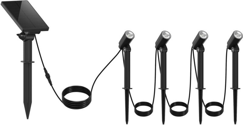 Solarstrahlern 4er Set mini roundy h27cm