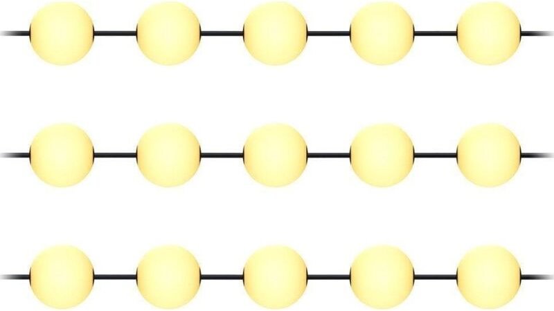 Orno LED Lichterkette 10,5 Meter Opalglas
