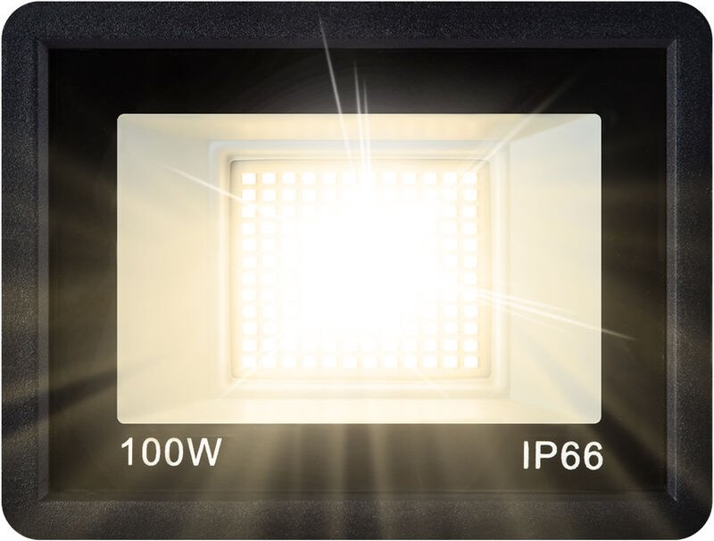 Thumbnail - 5x100W led Strahler Superhell led Fluter Außenstrahler IP65 wasserdicht Aluminium Scheinwerfer Licht für Garten, Garage,...