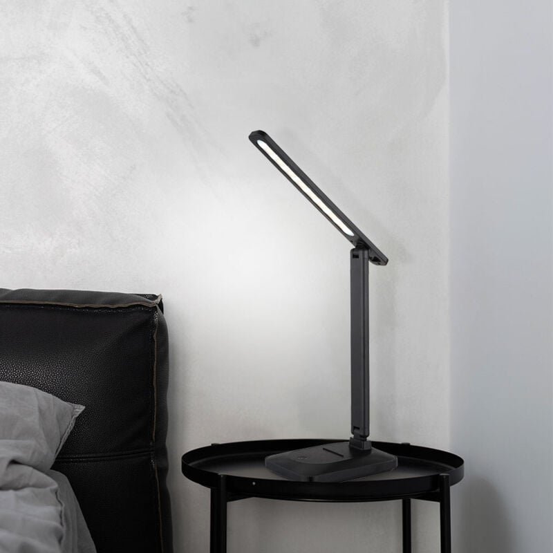 Globo Lighting - Tischleuchte Wohnzimmerlampe schwarz Touchdimmer Akku verstellbar led h 40,5 cm