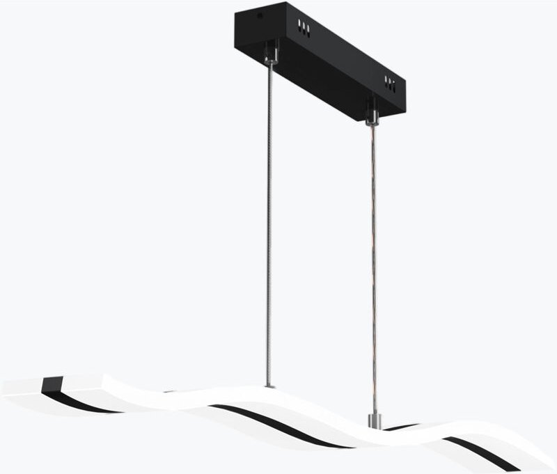 Pendelleuchte Esstisch 97cm led Hängelampe für Esszimmer, dimmbar Hängeleuchte mit Fernbedienung, 36W matt Schwarz Essti...