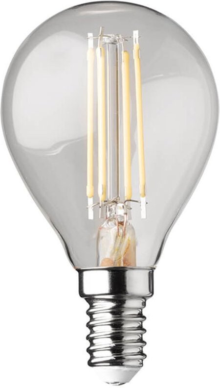 Wofi - E14 Filament led - 3 Watt, 320 Lumen, warmweiß, Ø4,5cm - extern dimmbar