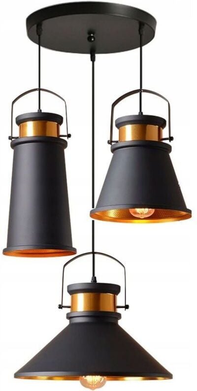 Toolight - hängelampe asti abc black/ gold