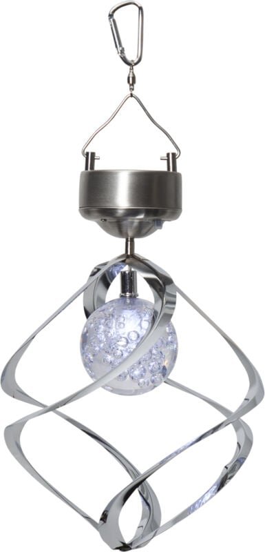 Solar-Windspiel Roma, Solar, Dekoration, Edelstahl, led, Weiß, Außenbereich - Star Trading