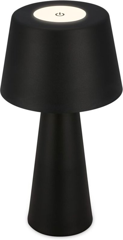 Briloner - led Akku-Tischleuchte Tischlampe innen außen Garten usb IP44 schwarz dimmbar