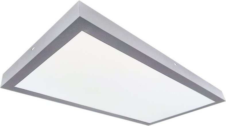 LED-Flächenleuchte Kisongo Oberfläche 24W 4200K Nickel 60x30cm