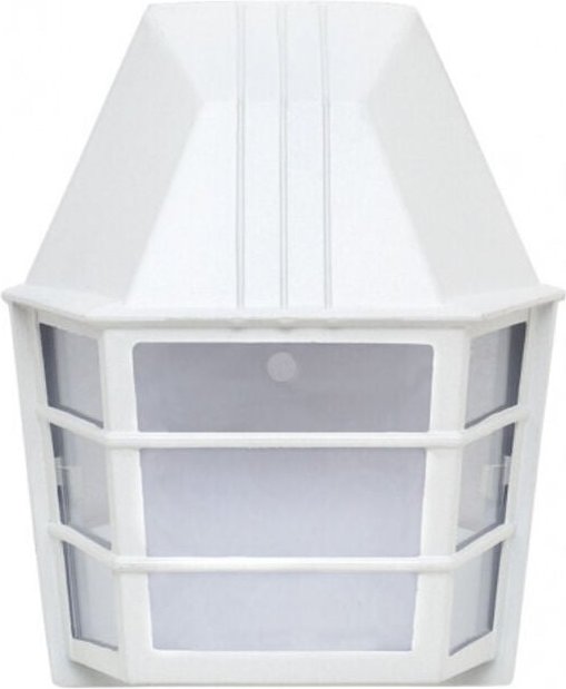 Fabrilamp - Wandleuchte acrux aluminium outdoor 1xe27 white ip23 24x20x11,5 cm