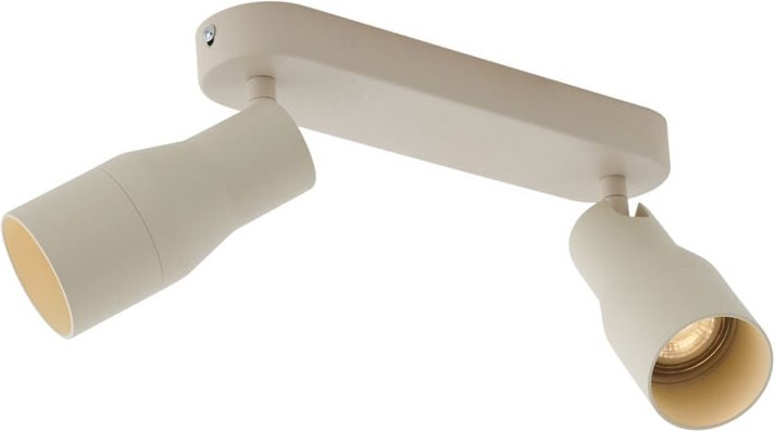 Runde Deckenleuchte Beige GU10 50mm 2-flammig - Stanley