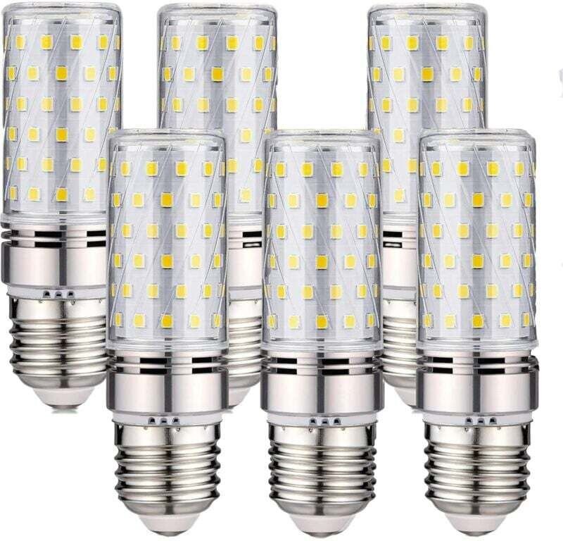 6er-Pack E27-LED-Lampen – 16 W, Kaltweiß (6000 K), 1600 lm (entspricht einer 150-W-Halogenlampe), 200–240 V Wechselstrom...