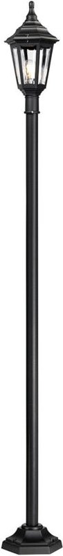 Elstead - Kinsale - 1 Licht Außenlaternenpfahl Schwarz IP43, E27