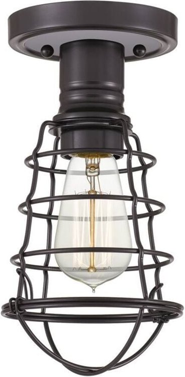 Quoizel - Elstead Mixon Halbbündige Deckenleuchte Palladian Bronze