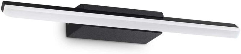 Riflesso Integrierte LED-Badezimmer-Überspiegelleuchte, Schwarz, 1100 lm, 3000 k, IP44 - Ideal Lux